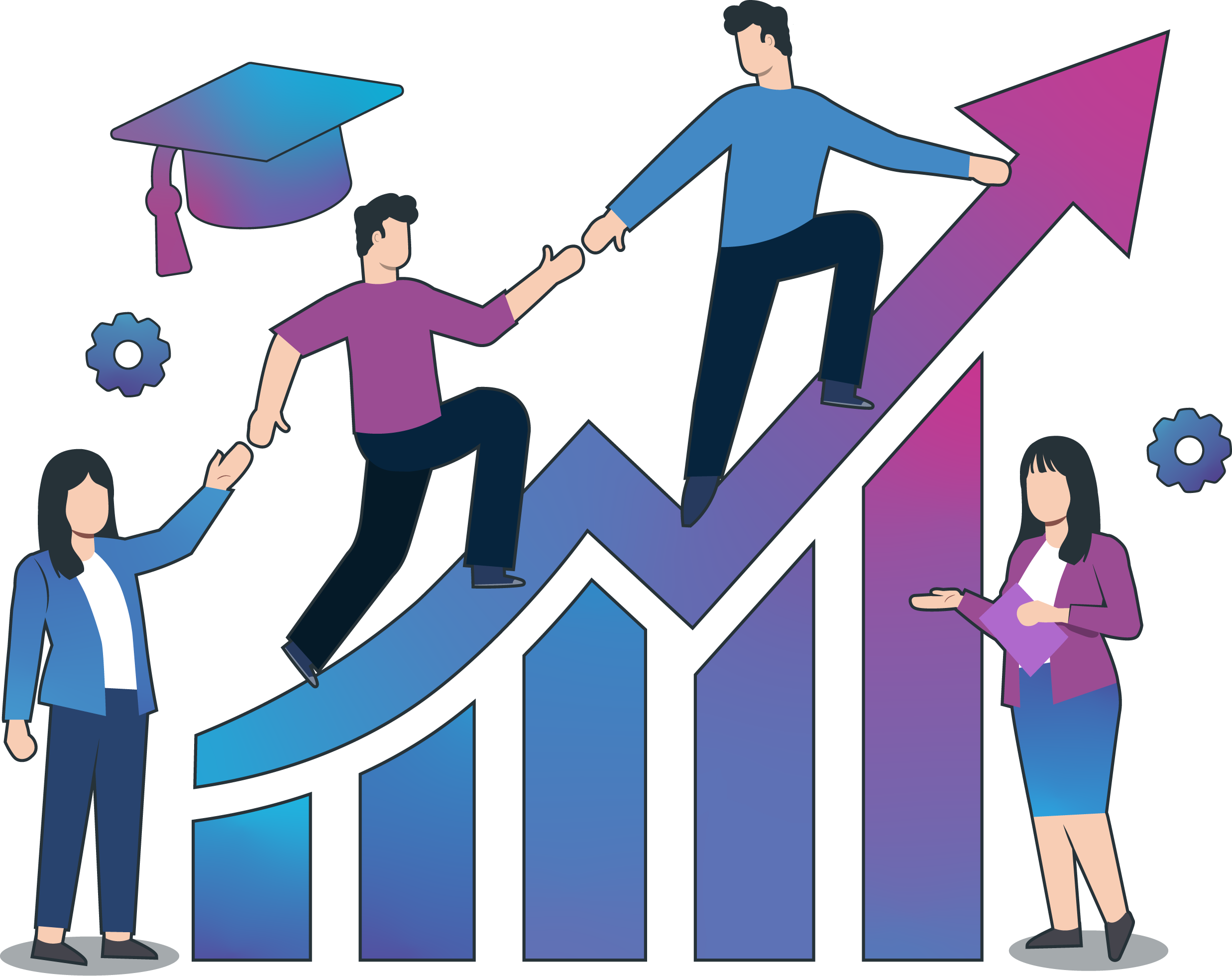 Illustration croissance financière Propulseur Finance